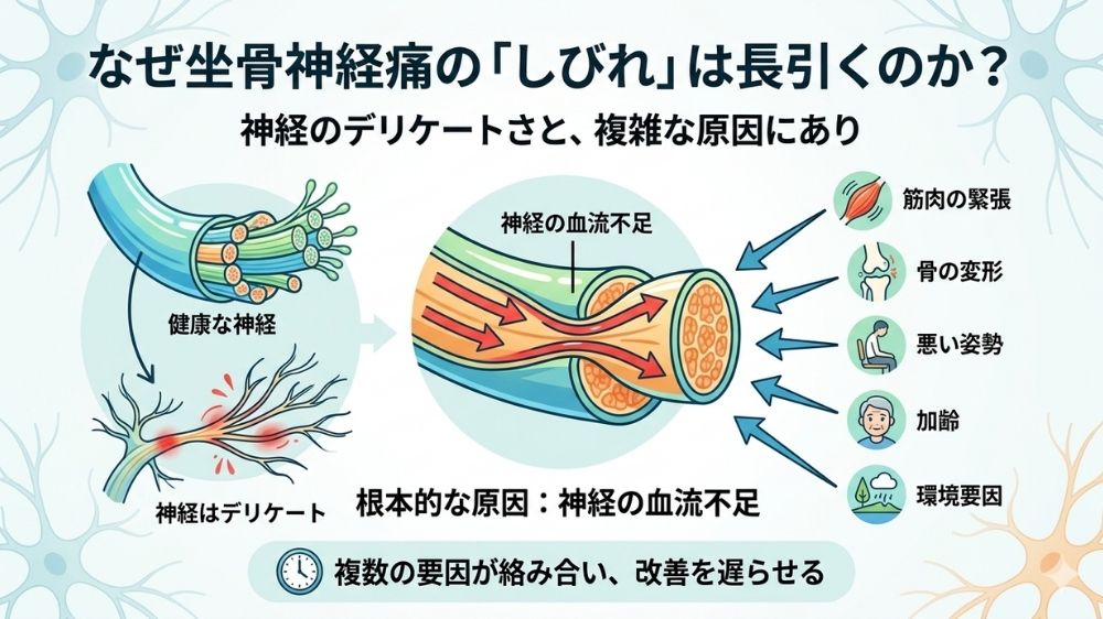 坐骨神経痛は何故長引くのか？鍼灸で早期改善