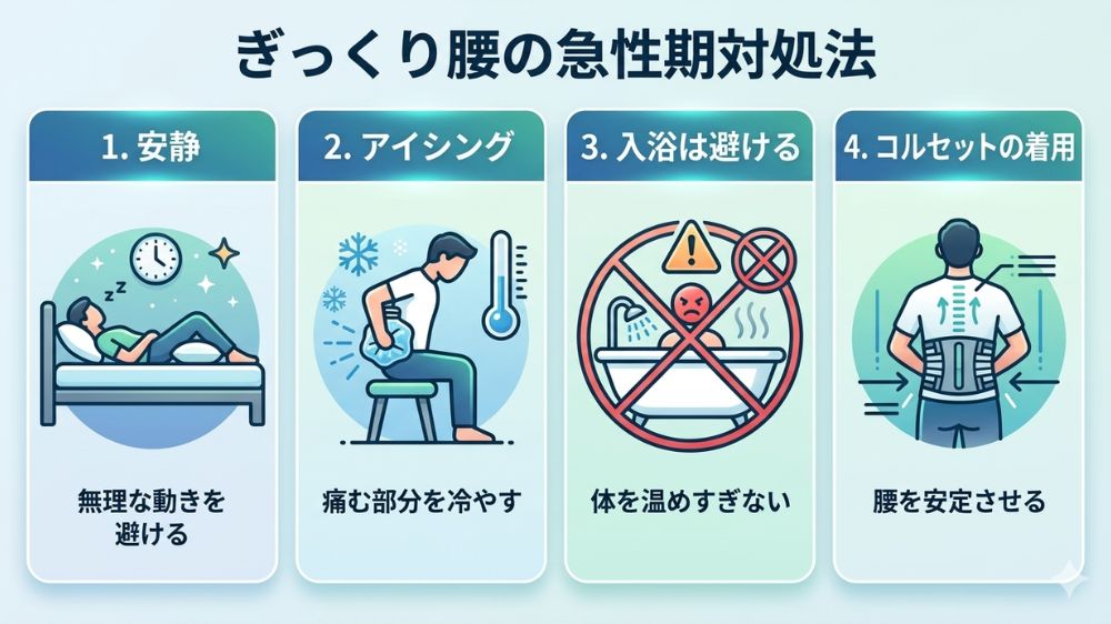 ぎっくり腰の急性期対策 鍼灸も有効
