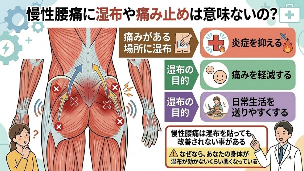 慢性腰痛には湿布や痛み止めより鍼灸が有効