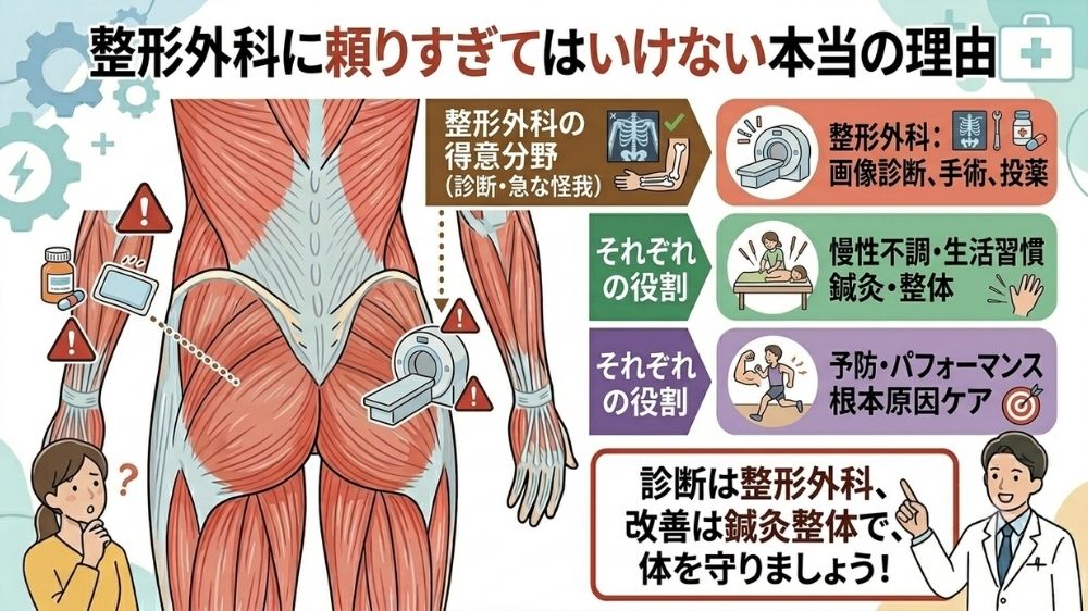 慢性腰痛を整形外科に頼り過ぎてはいけない