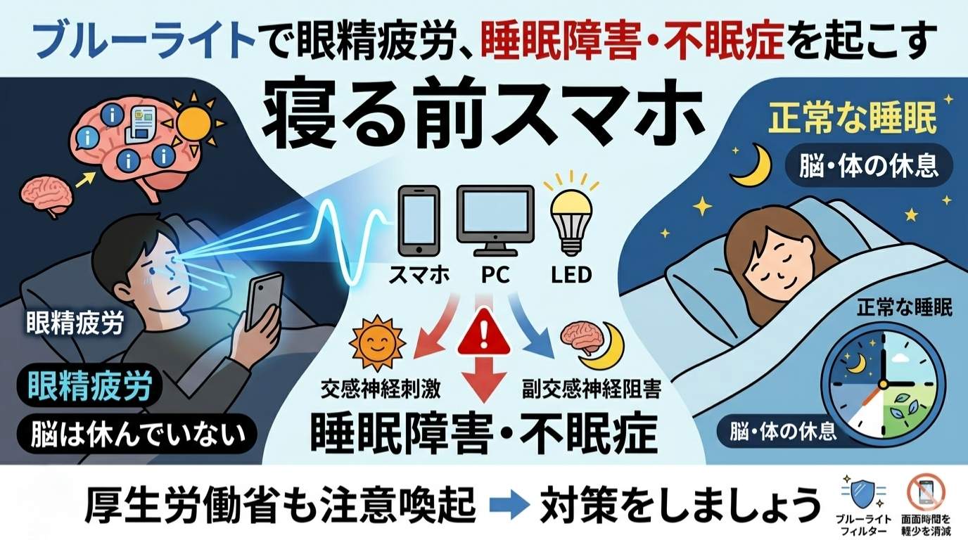 ブルーライトの眼精疲労を鍼灸で解消
