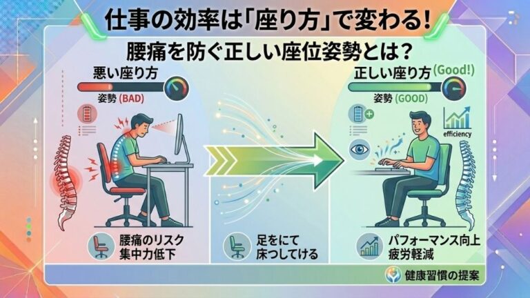 座り姿勢による腰痛は鍼灸で解消