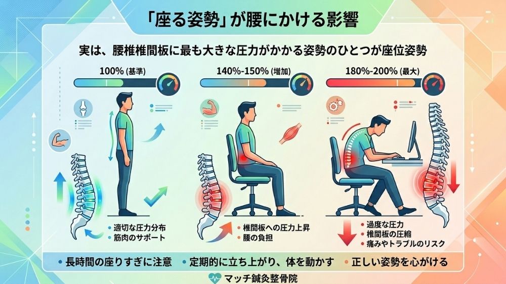 腰痛の原因となる座位姿勢は鍼灸施術は有効です