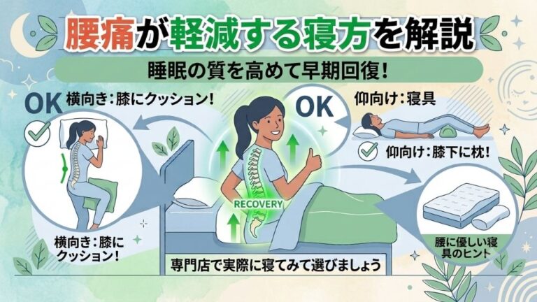 腰痛が軽減する寝方を札幌市中央区円山大通エリアの鍼灸院の院長が解説