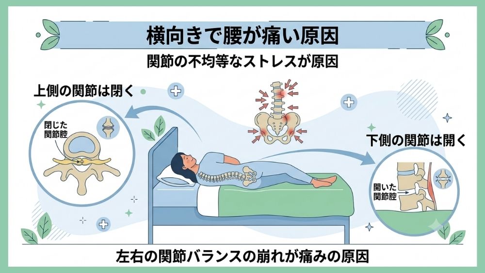横向きで腰痛が起きる原因を札幌の鍼灸院で解消
