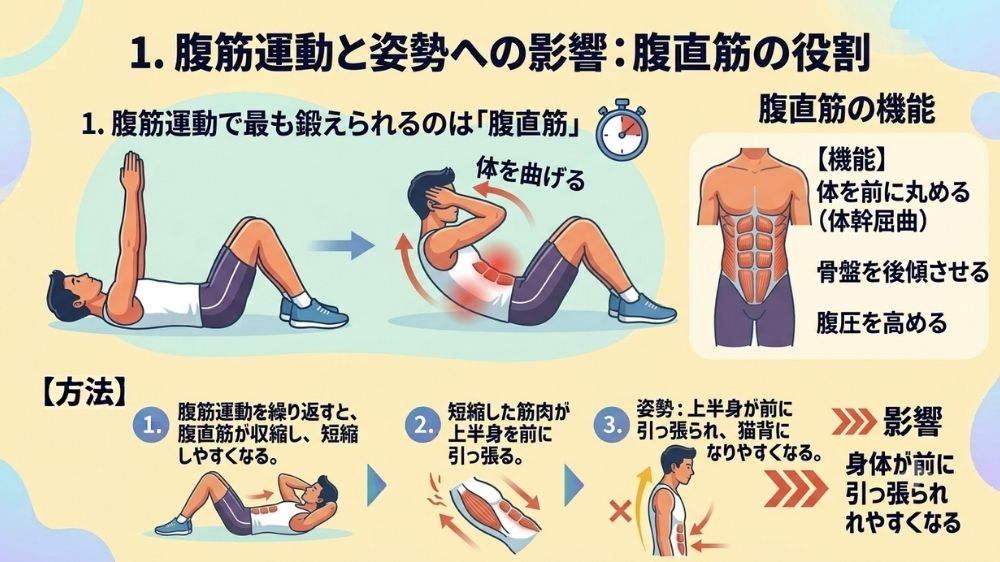 腹筋運動と姿勢の関係を鍼灸師が解説