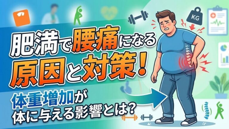 肥満で腰痛になる原因と対策札幌中央区の鍼灸院で解消