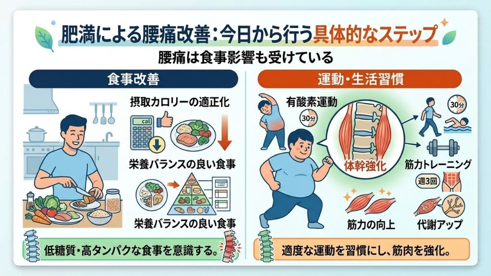 今日から始める肥満による腰痛対策