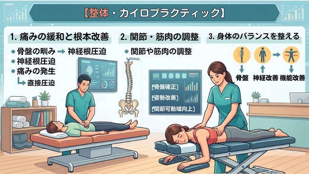 骨盤矯正には整体やカイロプラクティックが有効札幌ならマッチ鍼灸整骨院へ