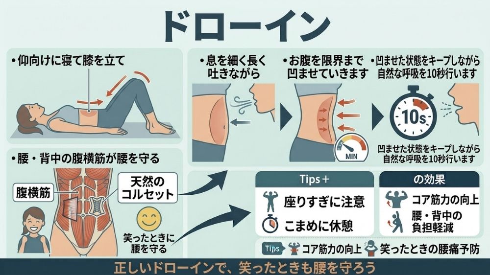 札幌で正しいドローインと鍼灸で腰痛改善したい方はご相談ください