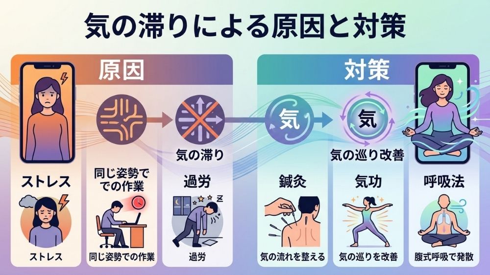 気の滞りが原因の腰痛には鍼灸が効く