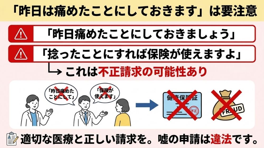 整骨院の保険診療で不正請求されていませんか?
