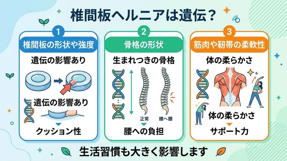 腰椎椎間板ヘルニアは遺伝するのか？