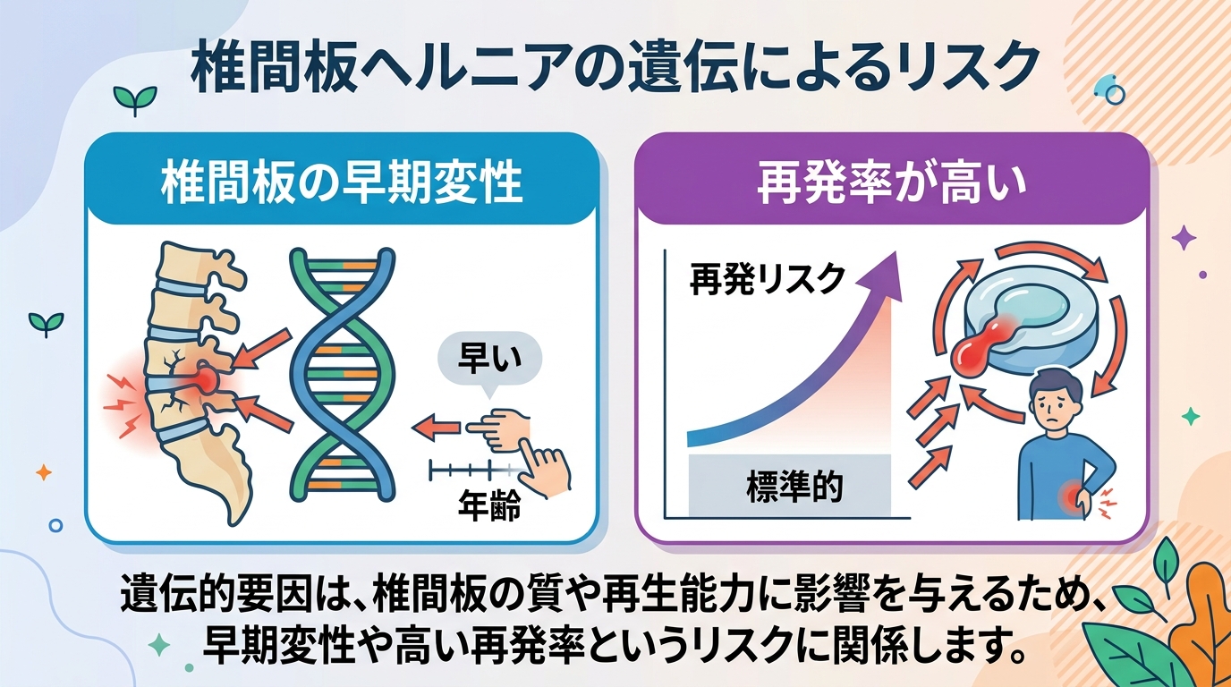 腰椎椎間板ヘルニアの遺伝的リスク