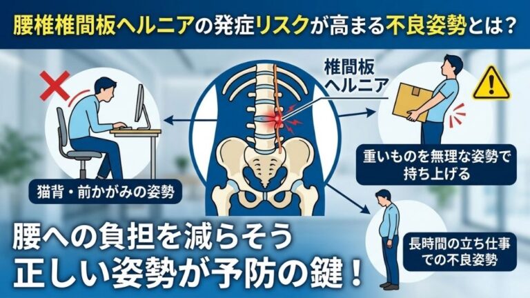 不良姿勢による腰椎椎間板ヘルニアは札幌の鍼灸院で改善