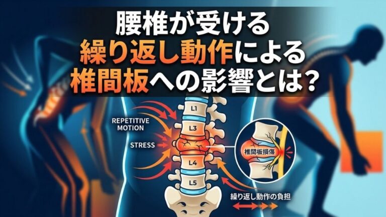 腰椎椎間板ヘルニア繰り返し動作による椎間板の影響