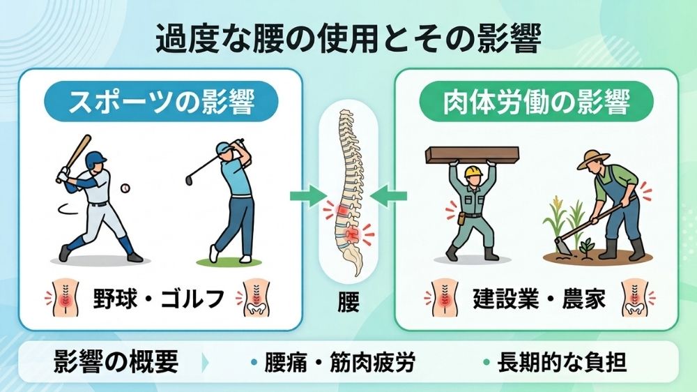 過度な腰の使用とその影響