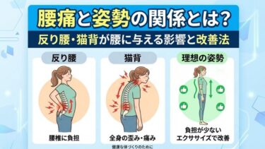 腰痛と姿勢の関係とは？反り腰・猫背が腰に与える影響と改善法