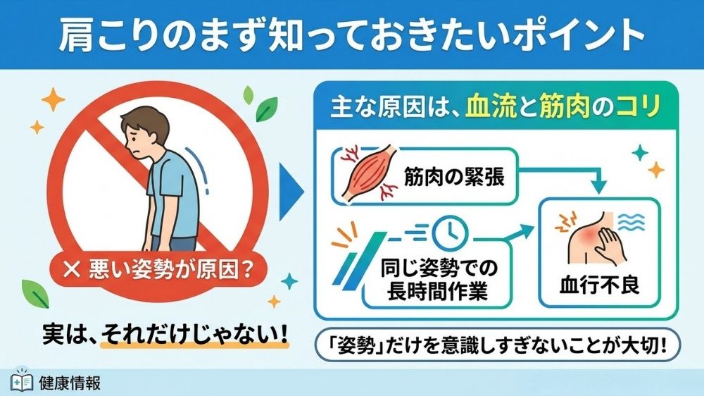 肩こりのまず知っておきたいポイント