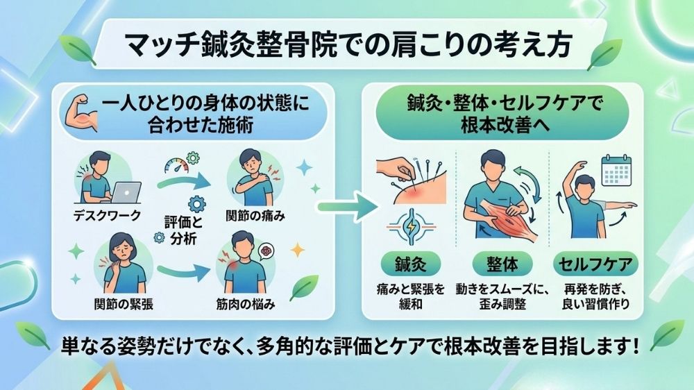 マッチ鍼灸整骨院の肩こりの考え方