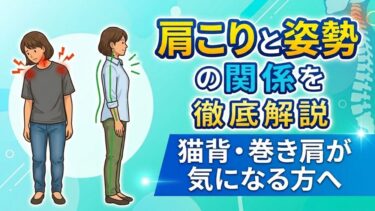 札幌の鍼灸整体師が肩こりと姿勢の関係を徹底解説