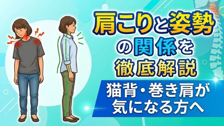 札幌の鍼灸整体師が肩こりと姿勢の関係を徹底解説